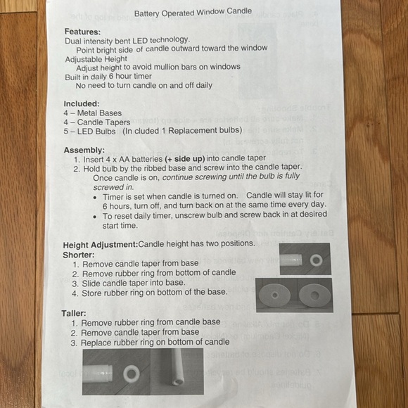 Battery Operated Window Candles - Picture 2 of 11